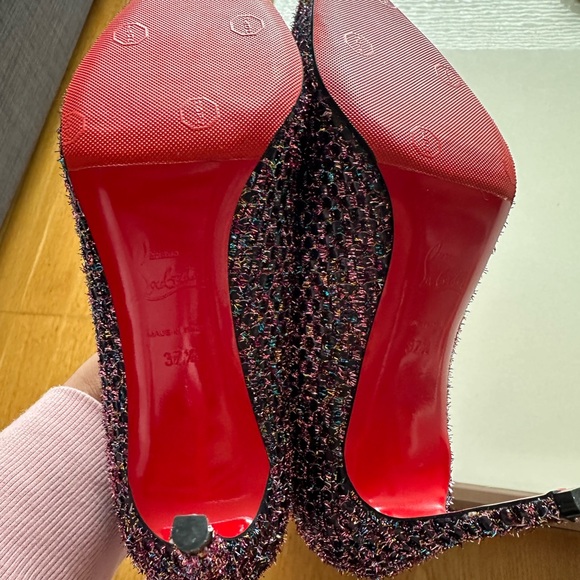 Glitter brand new with sole protector CL heels - Picture 2 of 4